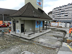 Verschiebung Tramhüsli im Juni 2015, © Stiftung Tramhüsli