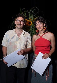 Preisträger Luca Schaffer und Bertilla Spinas