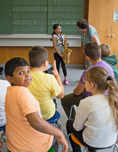 Das Saxofon erfreut sich bei den Kindern  besonders hoher Beliebtheit. Foto: Priska Ketterer