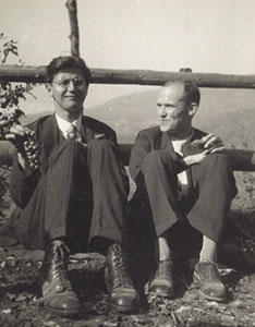 Portrait von Fritz Indermühle (l.) und Willy Burkhard