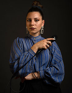 Carolina Müller wird neue Dozentin für Gesang im Schwerpunkt Groove und Electronics. Bild Patrik Hlavnyai 