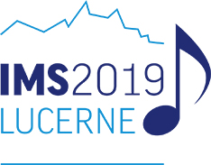 Logo der Tagung mit einer Note und dem Text IMS2019 Lucerne