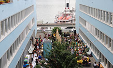 Innenhof der Hochschule Luzern – Soziale Arbeit an der Werftestrasse 4, Luzern