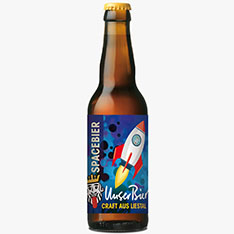 Space Bier Flasche