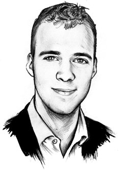 Siro Kaufmann ist Elektrotechnik-Absolvent und arbeit als Elektroingenieur bei der Firma Leister.