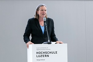 Begrüssung: Gabriela Christen, Vernissage Werkschau 2018, Hochschule Luzern ̶- Design & Kunst