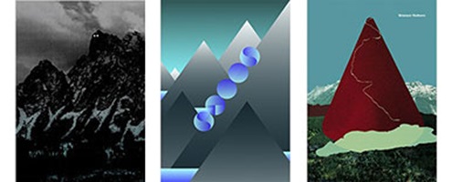 Plakate von renom­mier­ten Plakatgestalter/innen und Stu­die­ren­den der Hoch­schule Luzern – Design & Kunst in der Ausstellung «Frische Tourismusplakate»