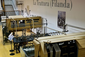 Spinnmaschine aus den 1870er Jahren: Technische Exponate im Civico Museo della Seta Abegg in Garlate (© HSLU – D & K)