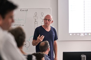 Besuch der WBK: Präsentation der LuMAA – Lucerne Master Academy of Animation durch Jürgen Haas, Leiter des Bachelor Animation