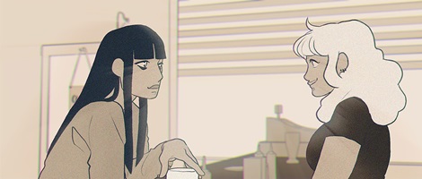 Still aus «Walk with me» von Jennifer Meier, Valerie Scheidegger und Arnold Wagner, Abschlussfilm 2019 im Bachelor Animation der Hochschule Luzern – Design & Kunst 