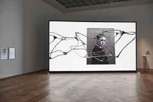 Esther Hunziker, Installationsansicht, Hall, 2017, Exposed Exhibitions – Fotoarchiv der Kunsthalle Basel, Kunsthalle Basel, 2017. Foto: Philipp Hänger / Kunsthalle Basel  22.09.–12.11.2017.