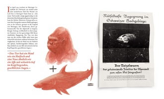 Doppelseite aus der Tatzelwurm Publikation