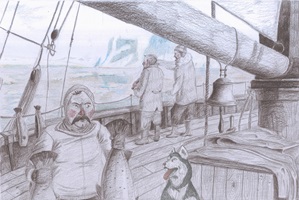 Der Weg durch die Nordwestpassage, Doppelseite