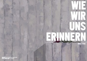 Illustrationen und Skizzen einer visuellen Arbeit über Erinnerungen an Krieg und Nachkriegszeit; Szenen mit Menschen, Landschaften, Gebäuden und Objekten in malerischem Stil.