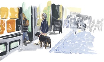 Illustrationen und Infografiken zu Listenhunden, ihren Eigenschaften, gesetzlichen Regelungen und ihrem gesellschaftlichen Kontext in der Schweiz.