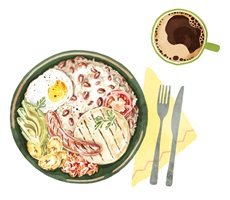 Illustrationen und Darstellungen von Alltagsobjekten, Tieren, Pflanzen, Landschaften oder Lebensmitteln, künstlerisch umgesetzt zur visuellen Vermittlung von Themen aus Natur, Gesellschaft und Kultur.