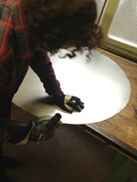 Ranja Issa, AURA: Das Zitat «Slowly the sound becomes visible - the light breaks in color», brachte mich zu meinem Konzept. 