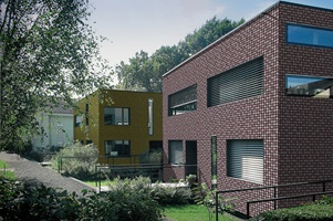 Florence Schöb – (in)visible – Zwei Doppelhäuser, Marques AG, 1998-1999, Fotografie: Raphael Maurer, 2017 (Hochschule Luzern – Technik & Architektur)
