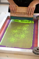 Working in the printing workshop