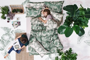 SOMNIA – Collaboration with Schlossberg AG. Designs for bed linen by Hanna Egger and Laura Schwyter