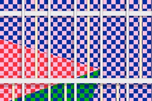 Urban Fabrics – Nahansicht Entwurf «Rubik's Cube»,  Storengestaltung für die Gebäude Suurstoffi 43 und 45 in Rotkreuz. Caroline Gruber und Lara Grünenfelder