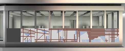 Visualization of Sonja Locher's design on the NEST building