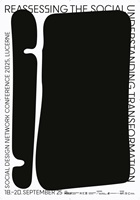 Schwarz-weiss gestaltetes Plakat mit runden Formen und dem Titel der Konferenz im September 2025.