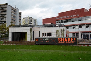 Prototyp des Solarhauses auf dem Campus in Horw. (Bild BFE)