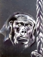 Ein menschliches Tier? Gorilla aus Jana Zauggs ausgezeichneter Masterarbeit in Kunst. Bild: zvg