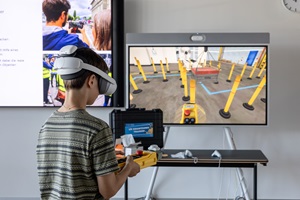 Kind mit VR-Brille