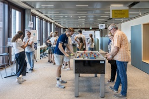 Themenstation mit Tischfussball