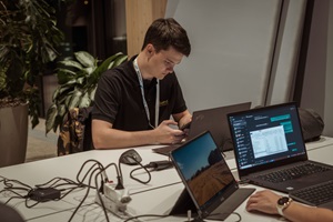 Teilnehmer am HackSTAIR