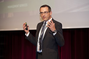 Martin Regli, Managing Partner, passion4IT GmbH, an der Breakout Session «Hosted Desktop in Healthcare».
