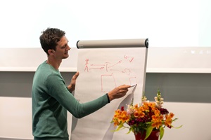 Daniel Peter, CEO VIAC, präsentiert an der Swiss Digital Finance Conference 2019