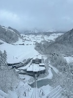 Eine winterliche Schneelandschaft