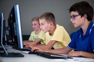 Schüler am Computer