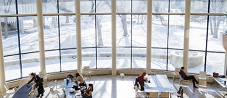 Saskatchewan Library and snow