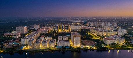 Campus at night