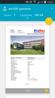Die KruBaau-App lässt Bauführer die Daten zu einer Baustelle per Click exportieren und drucken.