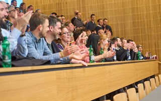 Abschlussfeier im Vorlesungssaal