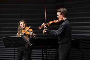 HSLU Musik Akademie für Zeitgenössische Musik. Abschlusskonzert im Konzertsaal Salquin. Luzern, den 23.02.2024. Copyright: HSLU/Priska Ketterer
