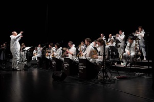 Einblicke in der Big Band-Konzert vom 30. Januar 2022 im KKL Luzern im Rahmen des Musikfestivals Szenenwechsels. (Bild: Priska Ketterer)