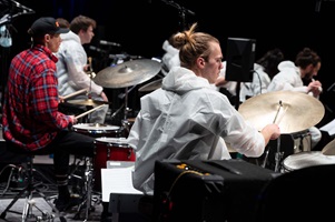 Einblicke in der Big Band-Konzert vom 30. Januar 2022 im KKL Luzern im Rahmen des Musikfestivals Szenenwechsels. (Bild: Priska Ketterer)