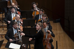 Gemeinsame Aufführung des HSLU Sinfonieorchesters und des Luzerner Sinfonieorchesters im KKL Luzern, 29. Januar 2026, unter der Leitung von Kristiina Poska. Bilder HSLU/Priska Ketterer