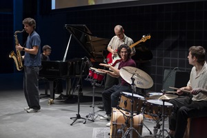 Jules Aeschlimann, Dalmiro Dorado, Ursin Andres und Bendegúz Horváth