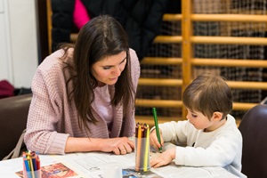 Am «Kids Day» wurde gebastelt, gespielt und dabei das Schweizer Kinderhilfswerks Kovive unterstützt.