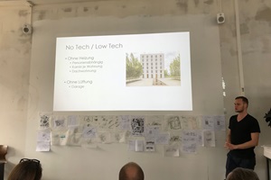Student präsentiert sein Projekt
