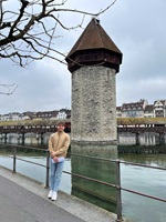Andrea Cugini in front of the Water Tower