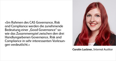 Testimonials: Ehemalige Studierende über den CAS Governance, Risk and Compliance