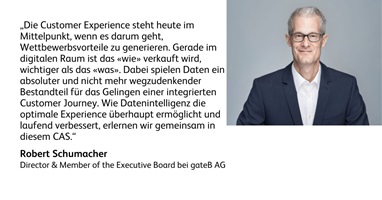 Portrait von Robert Schumacher, Dozent des CAS Digital Customer Experience